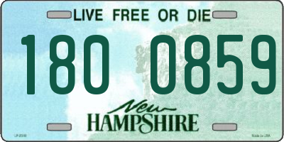 NH license plate 1800859