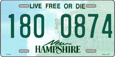 NH license plate 1800874