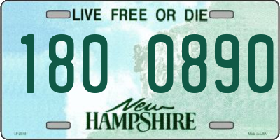 NH license plate 1800890