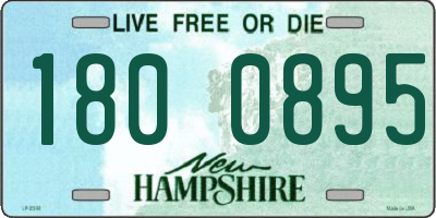 NH license plate 1800895