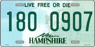 NH license plate 1800907