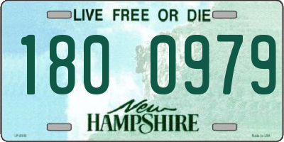 NH license plate 1800979