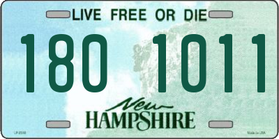 NH license plate 1801011