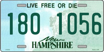 NH license plate 1801056