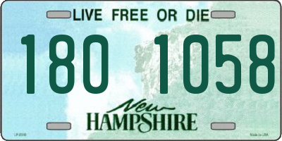 NH license plate 1801058