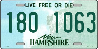 NH license plate 1801063