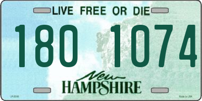 NH license plate 1801074