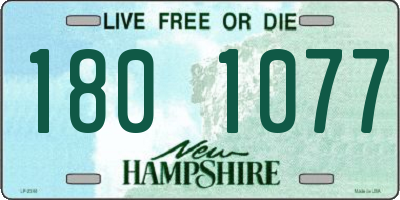 NH license plate 1801077