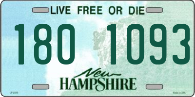 NH license plate 1801093