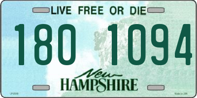 NH license plate 1801094
