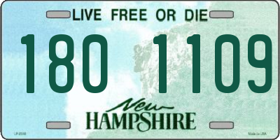 NH license plate 1801109