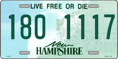 NH license plate 1801117