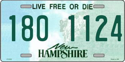 NH license plate 1801124