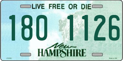 NH license plate 1801126
