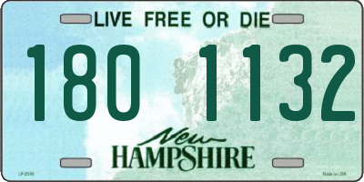 NH license plate 1801132