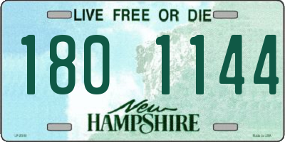 NH license plate 1801144