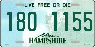 NH license plate 1801155