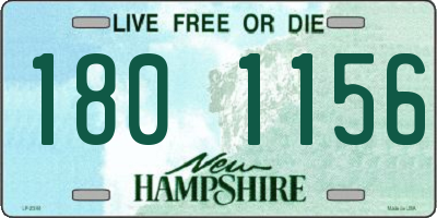 NH license plate 1801156