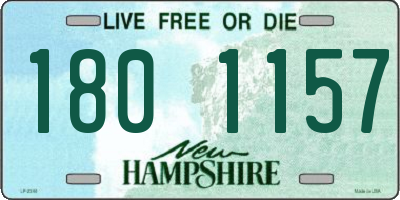NH license plate 1801157