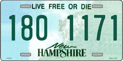 NH license plate 1801171
