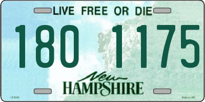 NH license plate 1801175