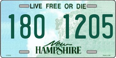 NH license plate 1801205