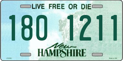 NH license plate 1801211