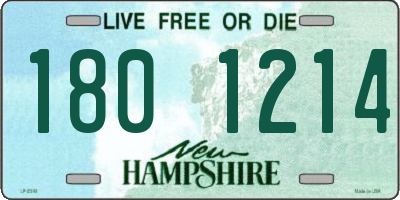 NH license plate 1801214