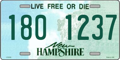 NH license plate 1801237