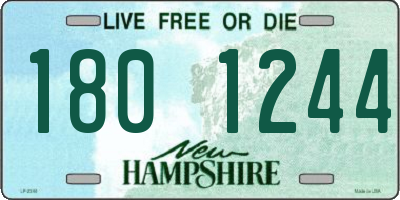NH license plate 1801244