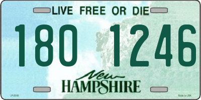 NH license plate 1801246