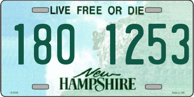NH license plate 1801253