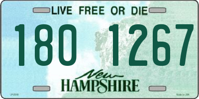 NH license plate 1801267