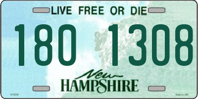 NH license plate 1801308