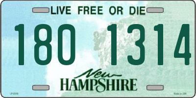 NH license plate 1801314
