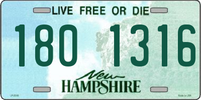 NH license plate 1801316