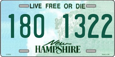 NH license plate 1801322