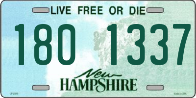 NH license plate 1801337