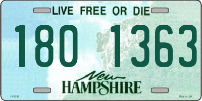 NH license plate 1801363
