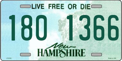 NH license plate 1801366