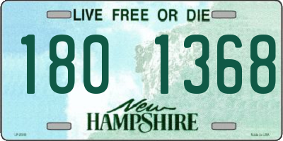 NH license plate 1801368