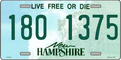 NH license plate 1801375