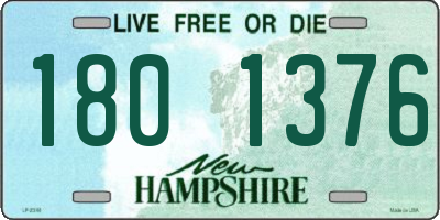 NH license plate 1801376