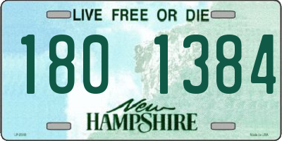 NH license plate 1801384