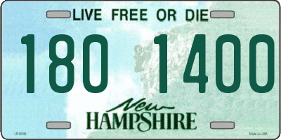 NH license plate 1801400