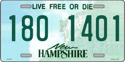NH license plate 1801401