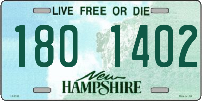 NH license plate 1801402