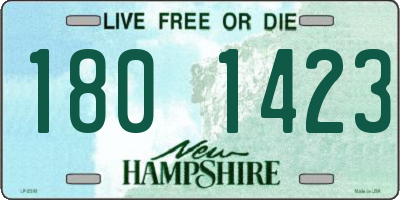 NH license plate 1801423