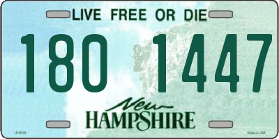 NH license plate 1801447