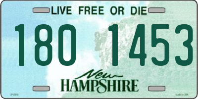 NH license plate 1801453